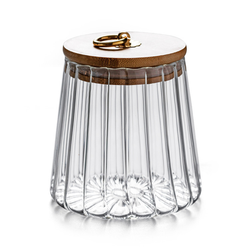 复古玻璃茶叶罐密封罐1 Pumpkin-shaped clear glass storage jar (8)