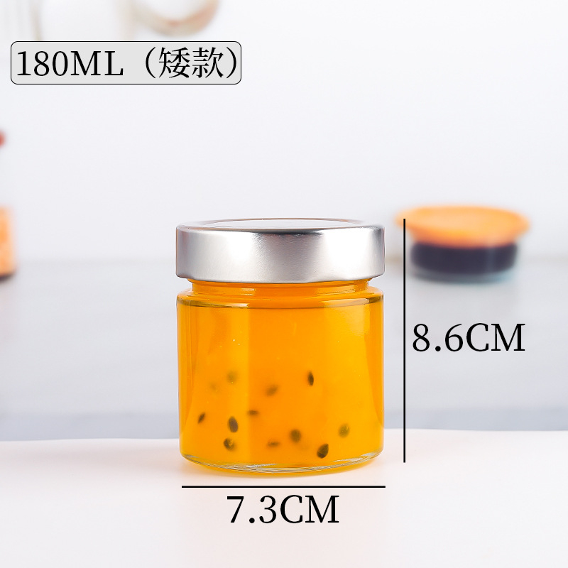 高盖玻璃瓶 Glass food canning jar (9)