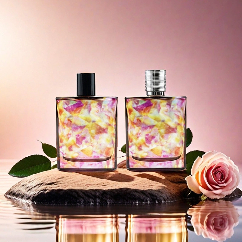 花色多彩香水瓶 Square floating flower perfume bottle (5)