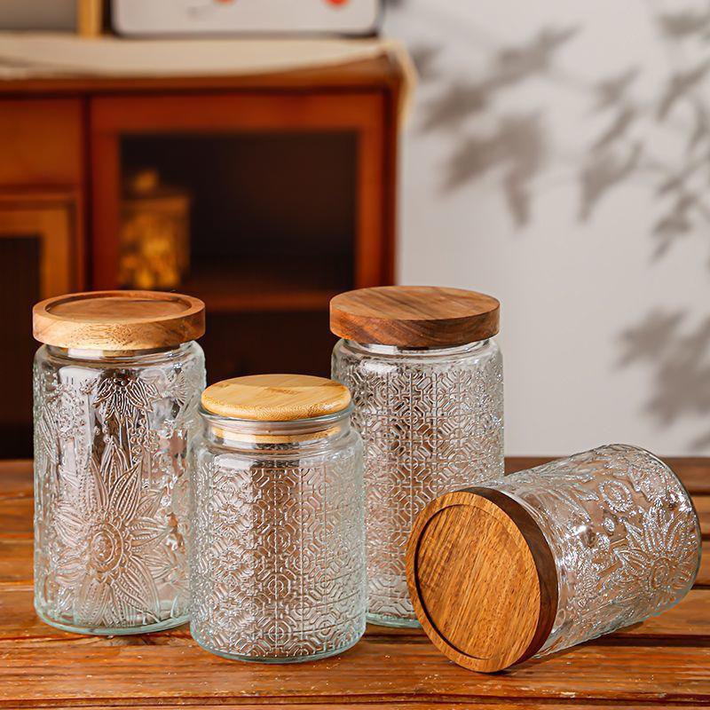 汇金 Large capacity vintage airtight glass jar (3)