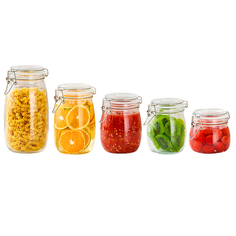 酱菜瓶1 Clip-on glass jar (2)