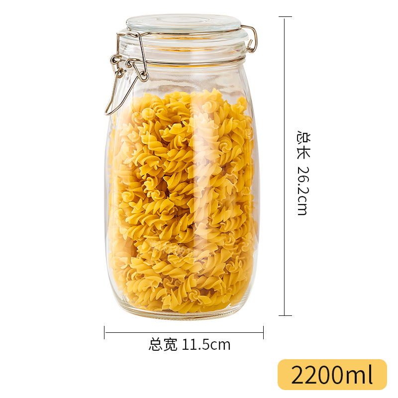 酱菜瓶1 Clip-on glass jar (4)