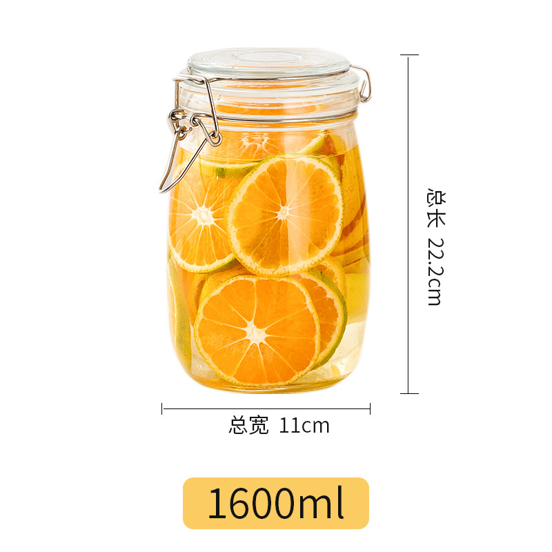 酱菜瓶1 Clip-on glass jar (5)