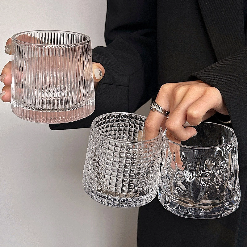 咖啡杯冷萃杯饮品杯1 Hammered whiskey glass (16)