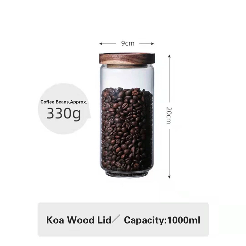 相思木高硼硅玻璃储物罐 Acacia glass storage jar (1)