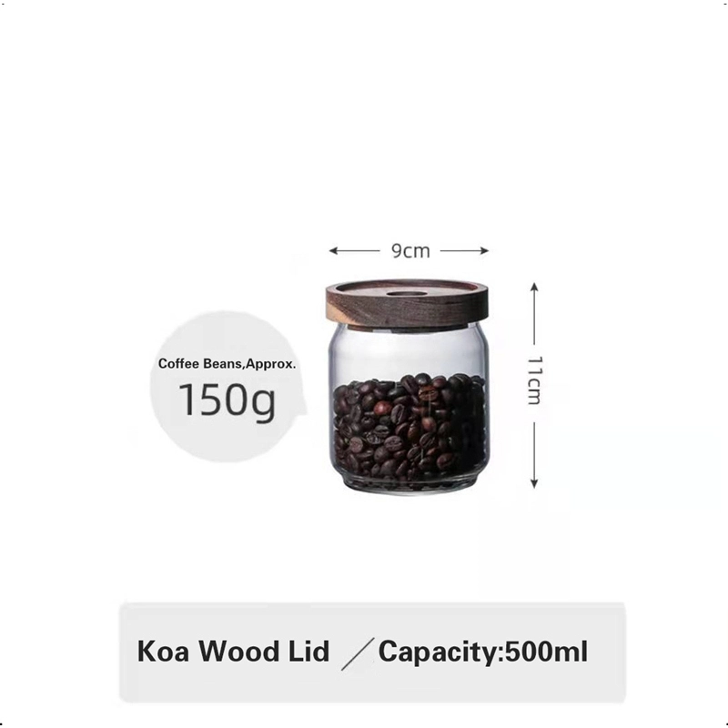 相思木高硼硅玻璃储物罐 Acacia glass storage jar (4)