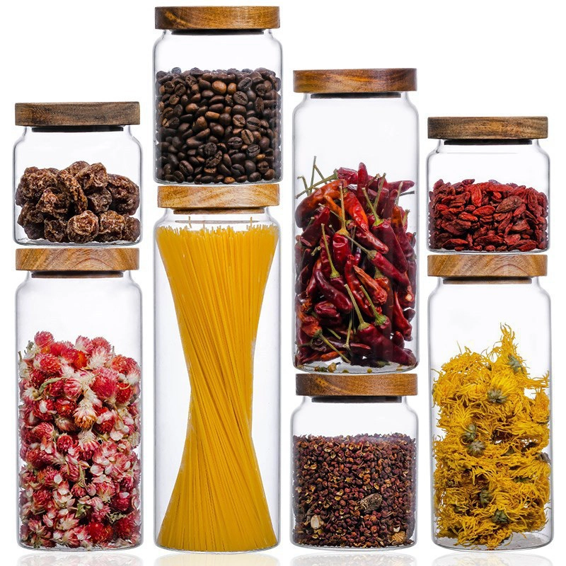 相思木高硼硅玻璃储物罐 Acacia glass storage jar (7)