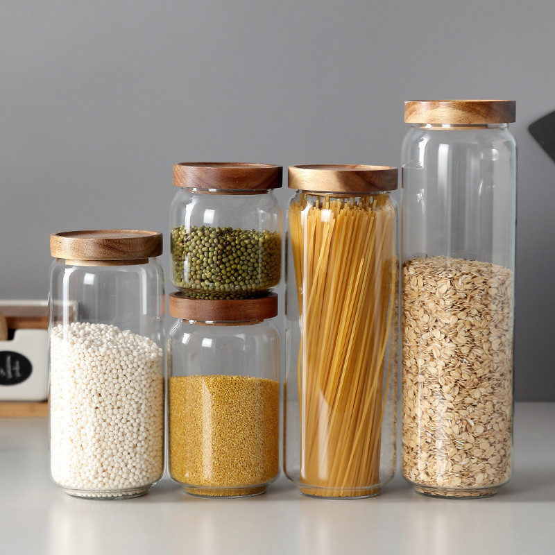 相思木高硼硅玻璃储物罐 Acacia glass storage jar (8)