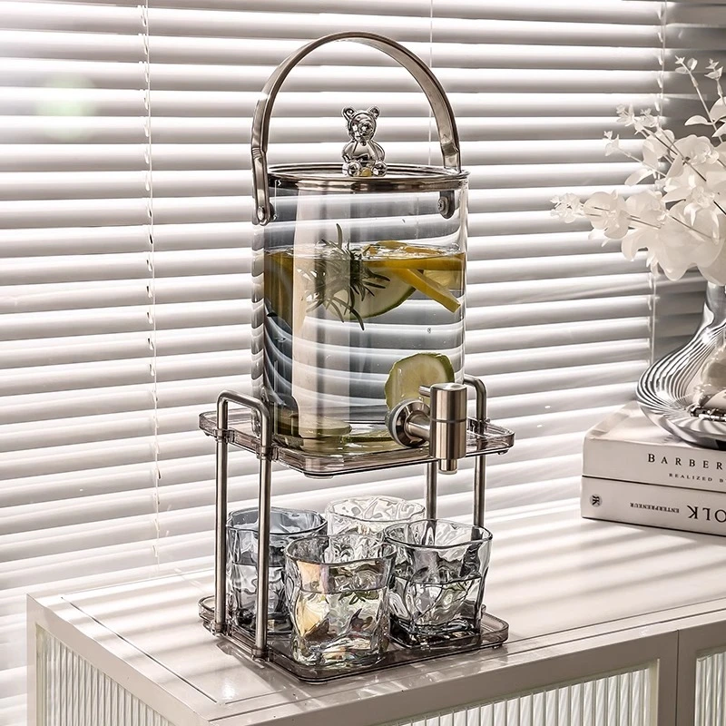 小熊果汁缸套装1 Bear Glass Cold Water Kettle with Faucet (3)