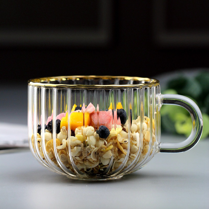 透明玻璃早餐杯 Clear glass breakfast cup (2)