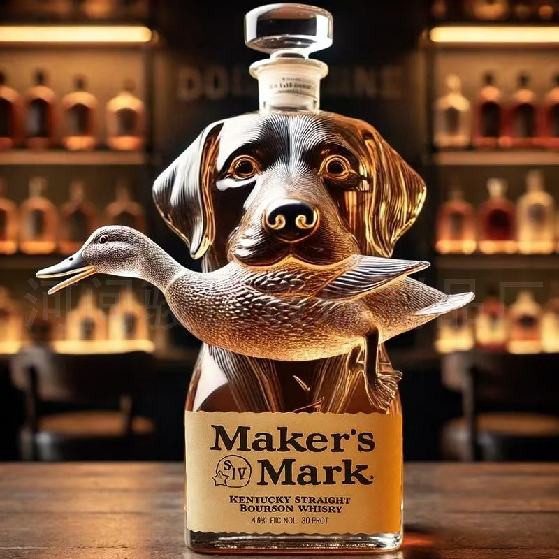 威士忌酒瓶1 Hound Dog Whisky Bottle (4)