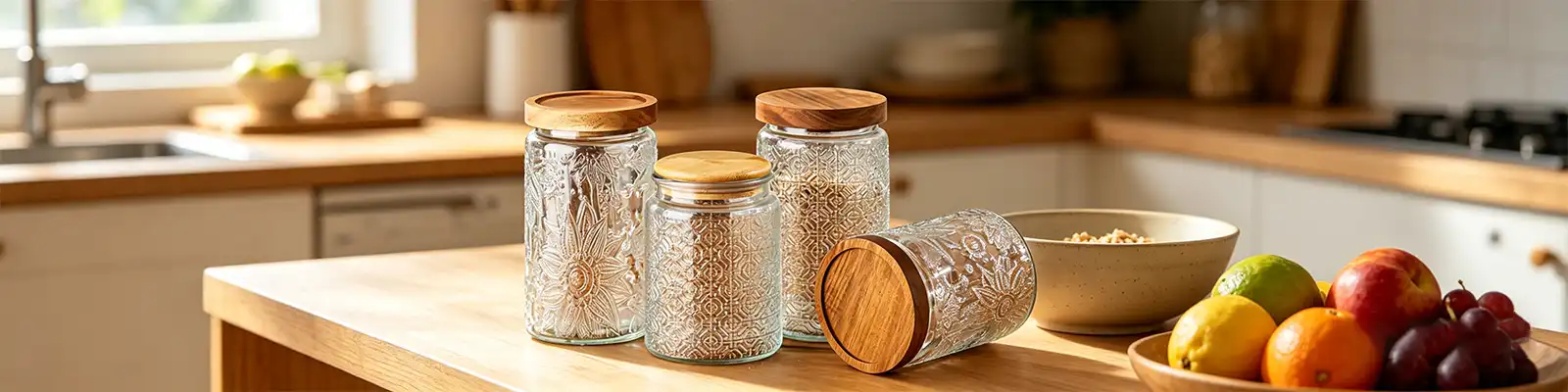 large capacity vintage airtight glass jar