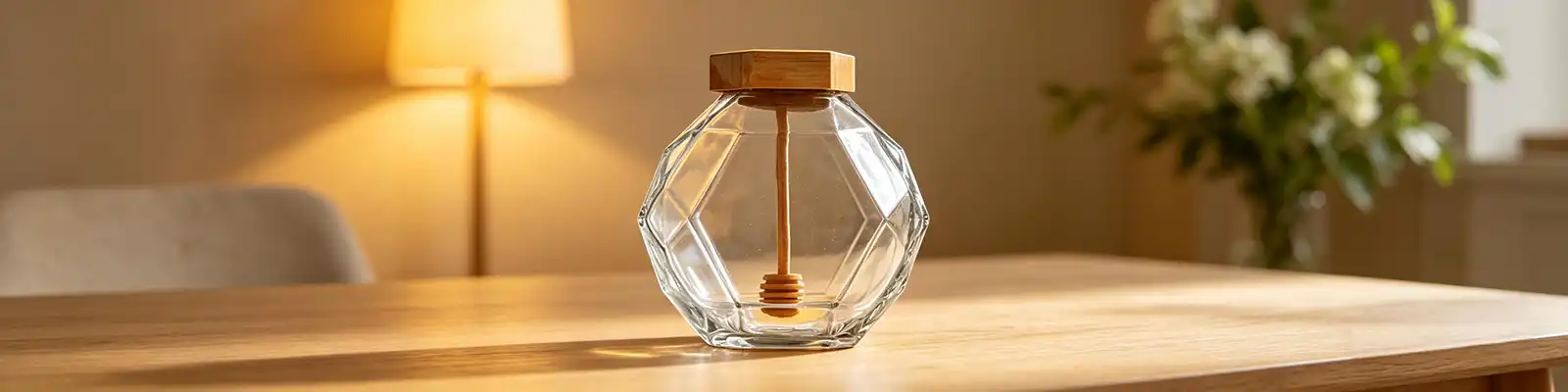 hexagonal glass honey bottle hexagonal glass honey bottle