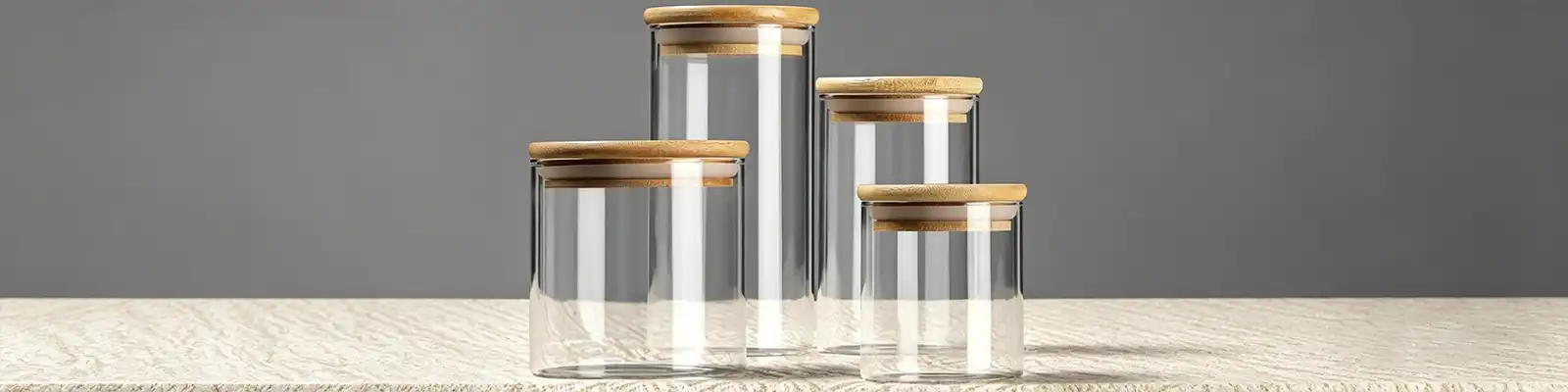 high borosilicate glass jars sealed storage jars