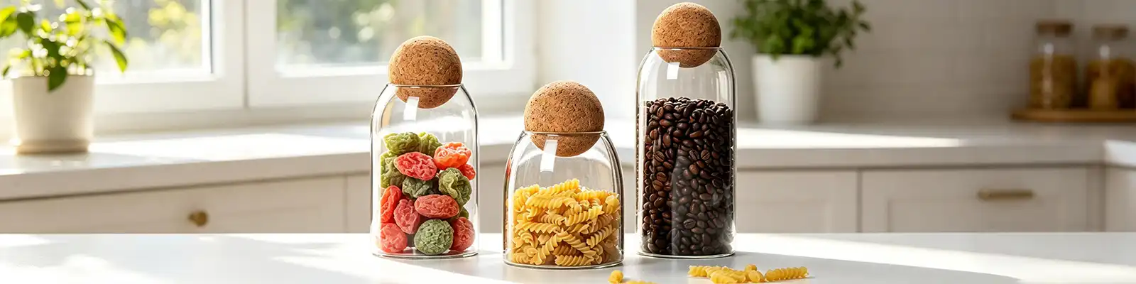 Spherical cork sealed jar