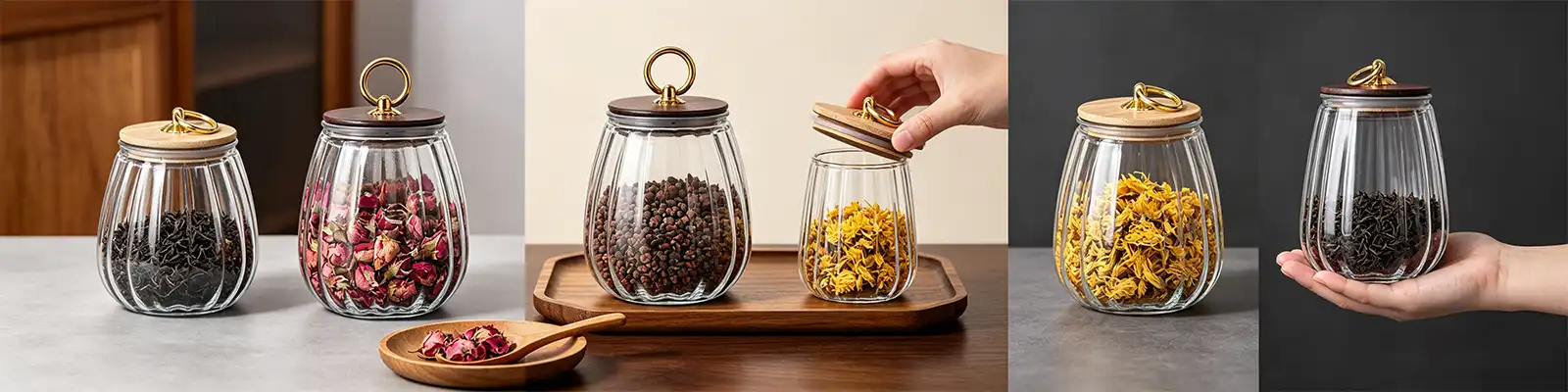 pumpkin-shaped clear glass storage jar pumpkin-shaped clear glass storage jar