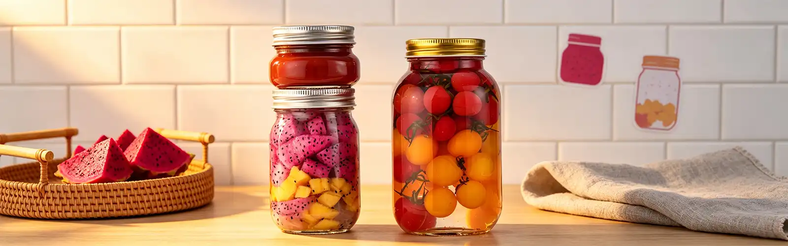 square round Mason jar square round Mason jar