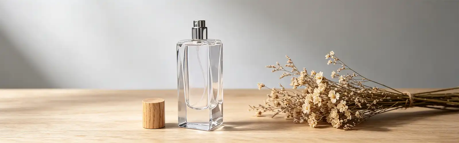 perfume bottle with wooden cover perfume bottle with wooden cover