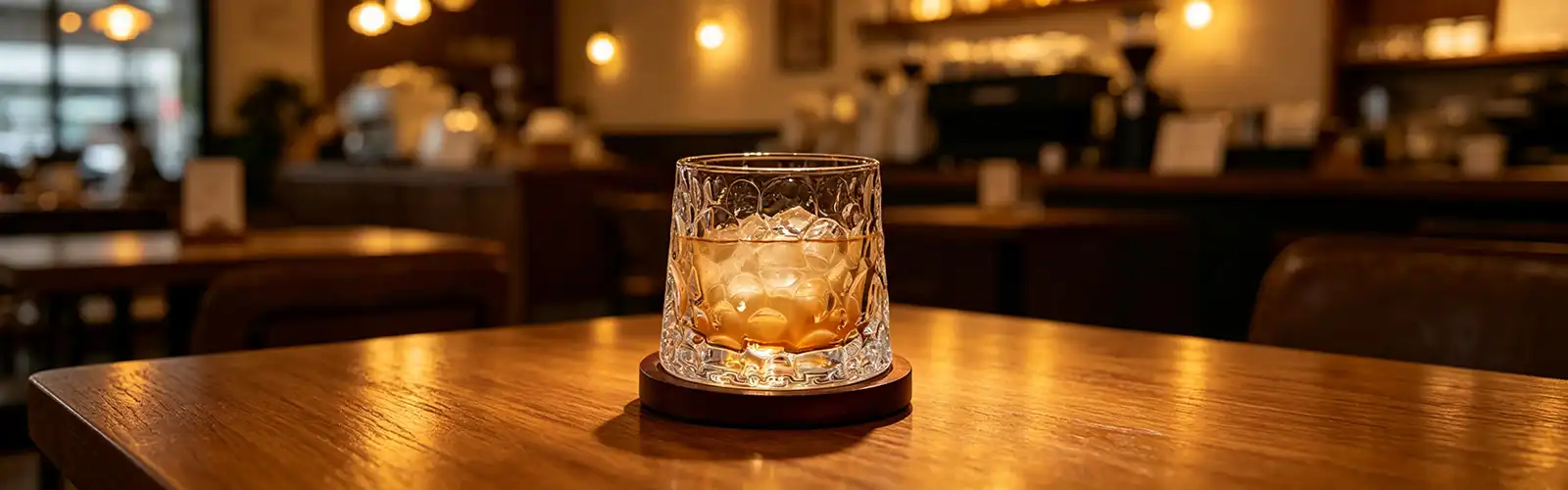 Hammered whiskey glass