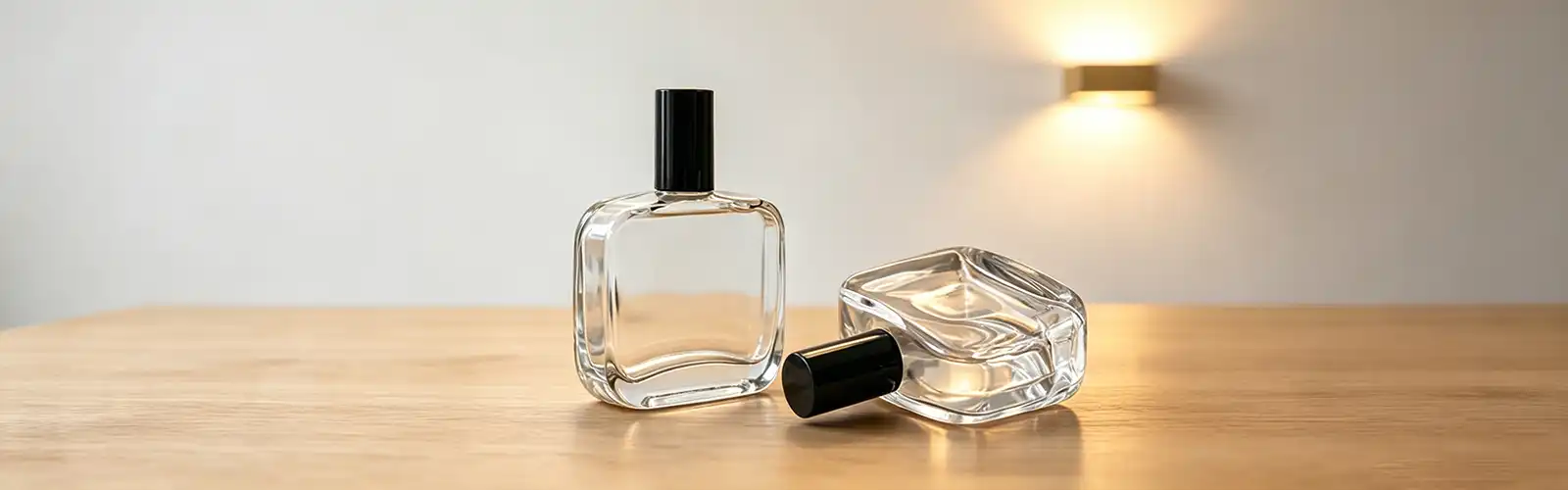 transparent square spray bottle