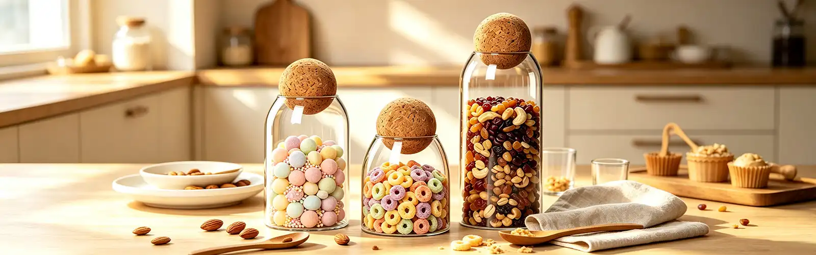 Spherical cork sealed jar