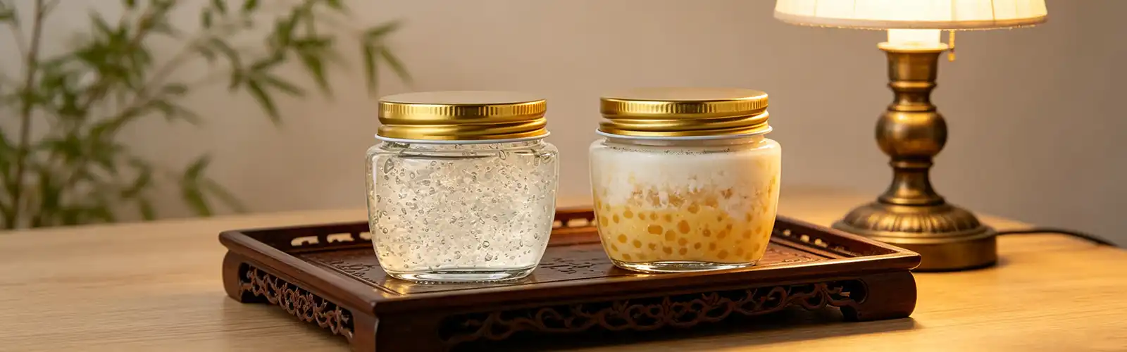 Bird's nest glass jar Bird's nest glass jar