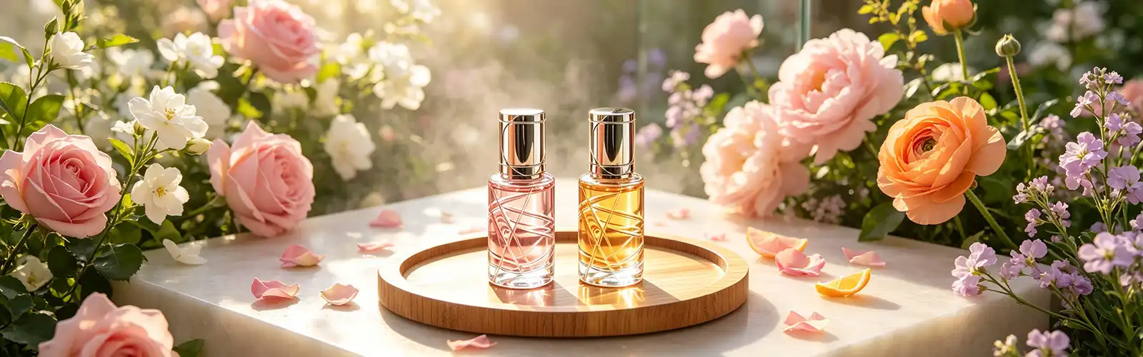 Cylindrical embossed perfume bottle