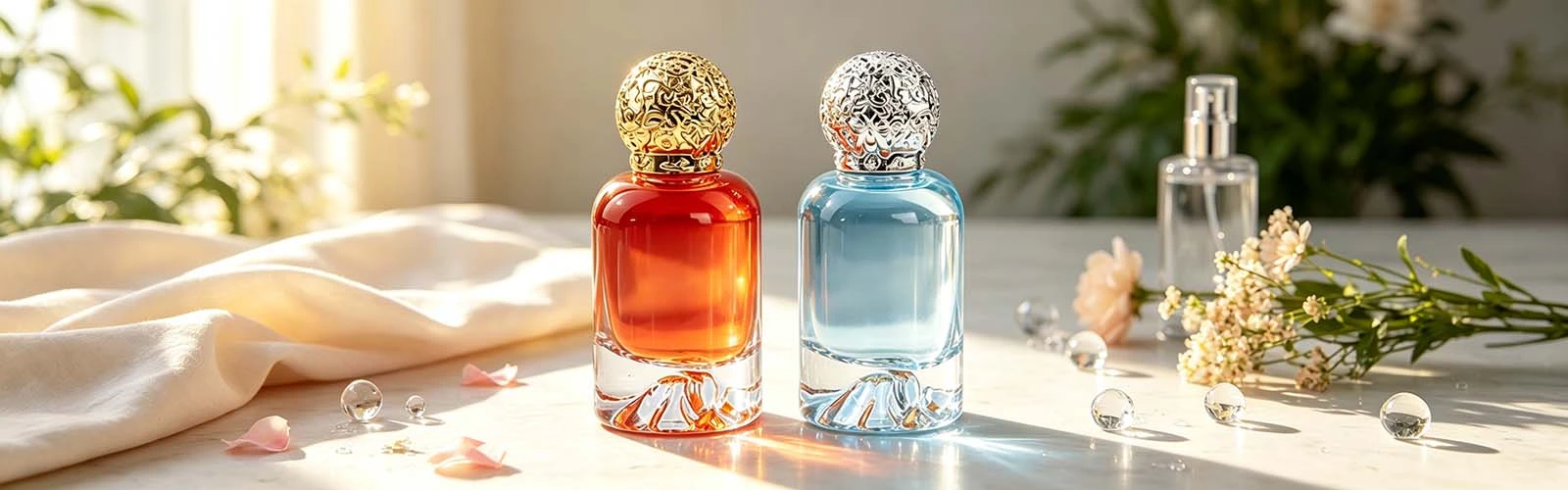 Volcano bottom perfume bottle