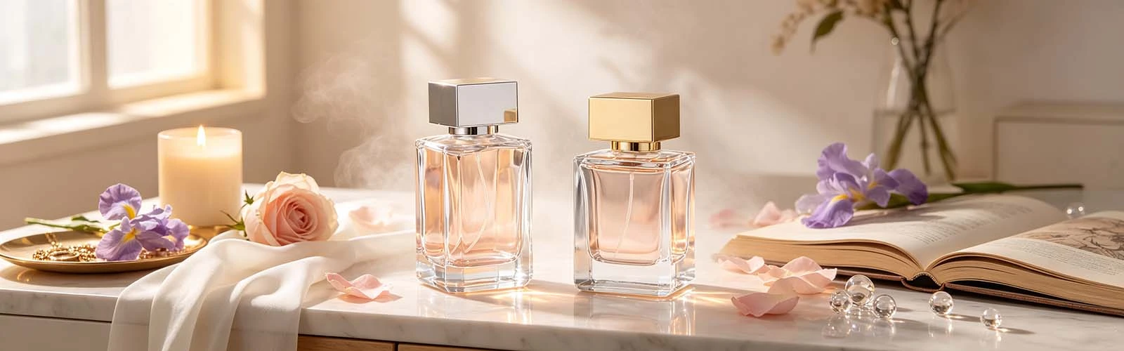 Rectangular perfume bottle
