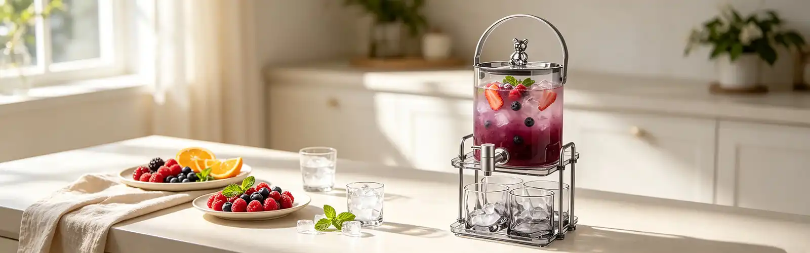 Bear Glass Cold Water Kettle with Faucet Bear Glass Cold Water Kettle with Faucet