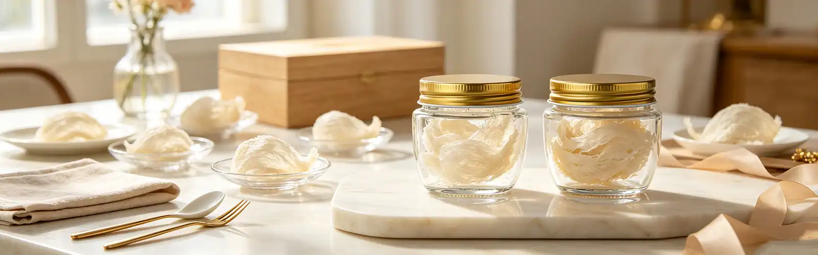 Bird's nest glass jar