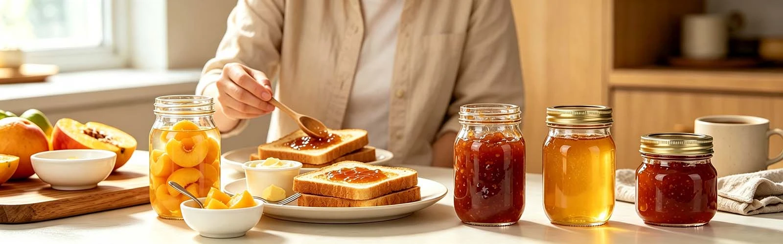 Square round Mason jar