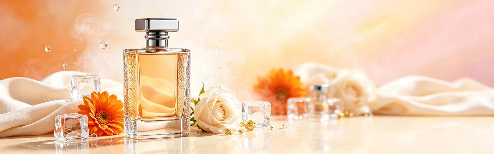 rectangular carved perfume bottle