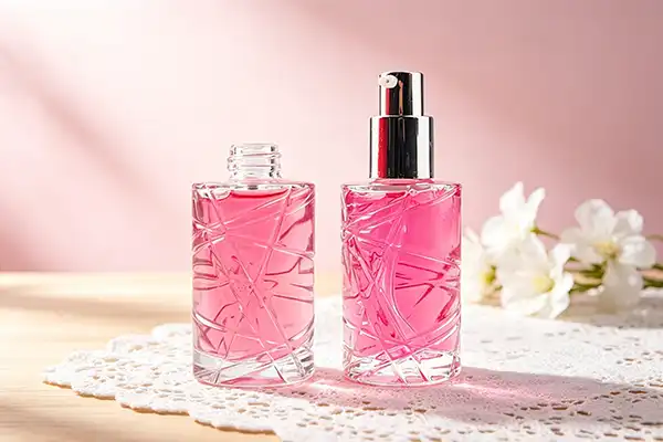 Cylindrical Embossed Perfume Bottle VS Smooth Bottle