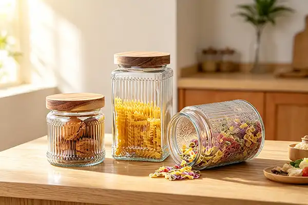 Best Striped Glass Jars with Wooden Lids for the Pantry