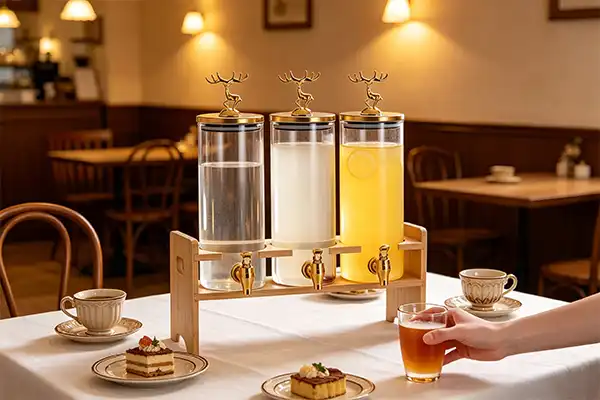 Glass Juice Dispenser With Spigot