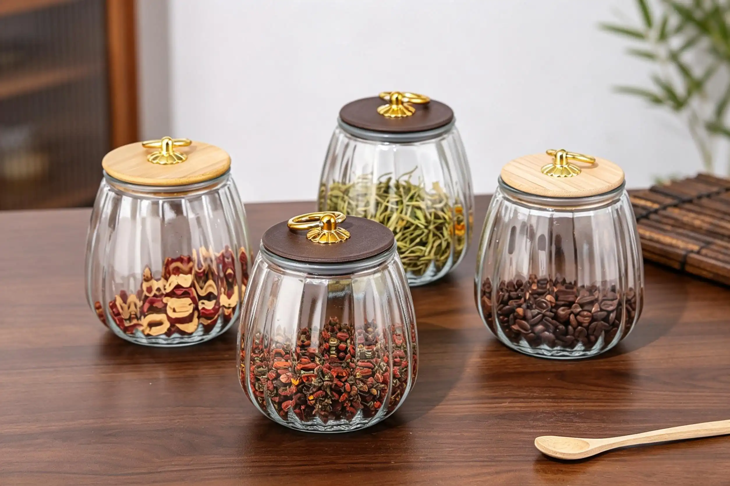 Pumpkin-Shaped Clear Glass Storage Jar VS Regular Glass Storage Jar