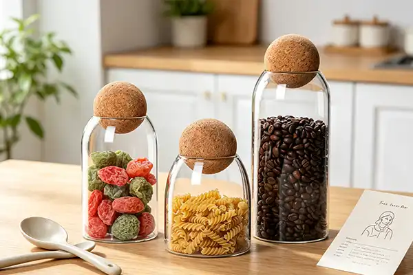 Can spherical cork sealed jars be used for fermentation?