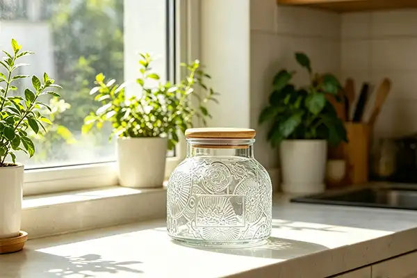 Are embossed glass jars good for storage?