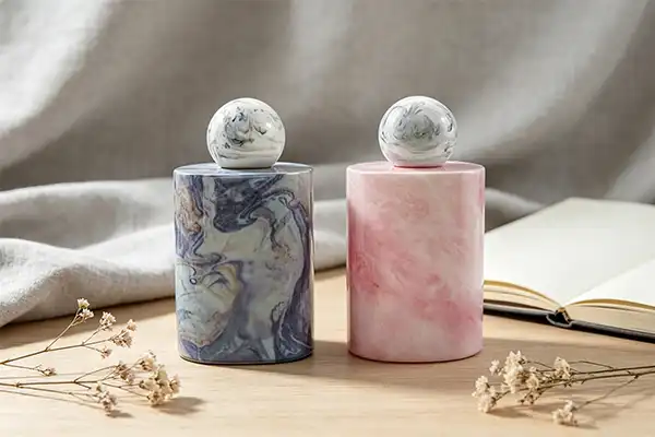 Luxury Marble Texture Perfume Bottle For Gifts