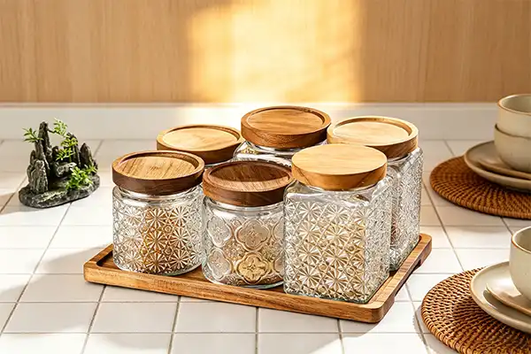 Vintage Airtight Glass Storage Jar VS Modern Glass Storage Jar