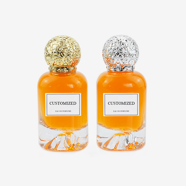 Volcano bottom perfume bottle