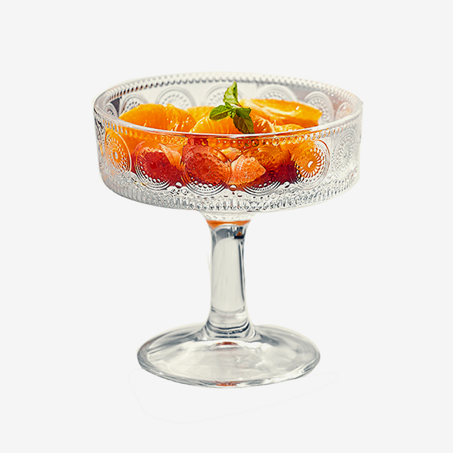 Glass dessert glasses