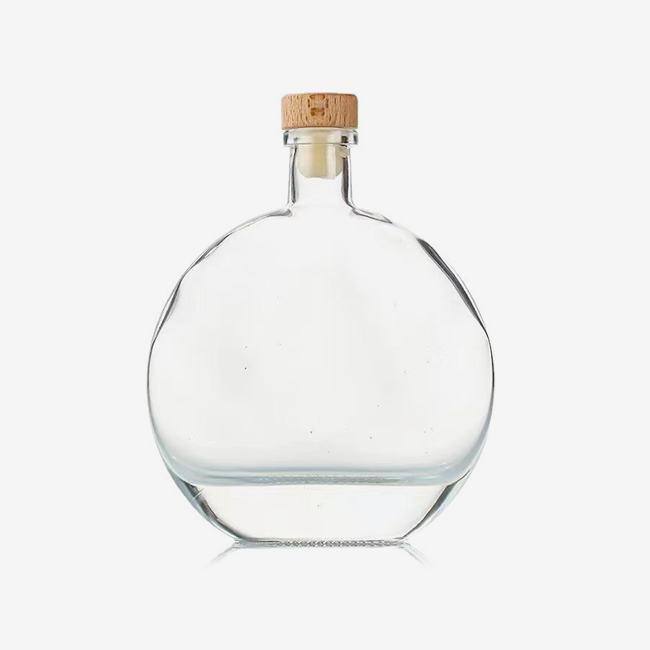 Oblate wine bottle